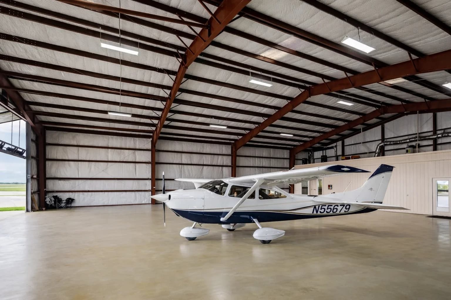 Representative aircraft hangar building capability concept