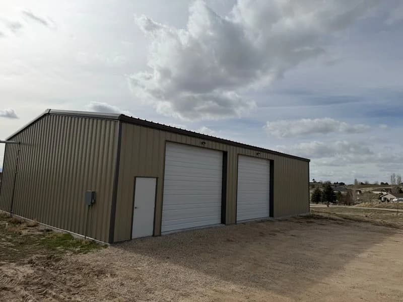 Commercial steel building exterior